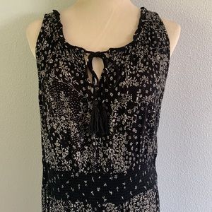 Billa Black Floral Boho Dress Size XXL